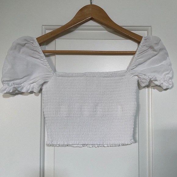 Aritzia Wilfred Smocked Blouse - Picture 2 of 3